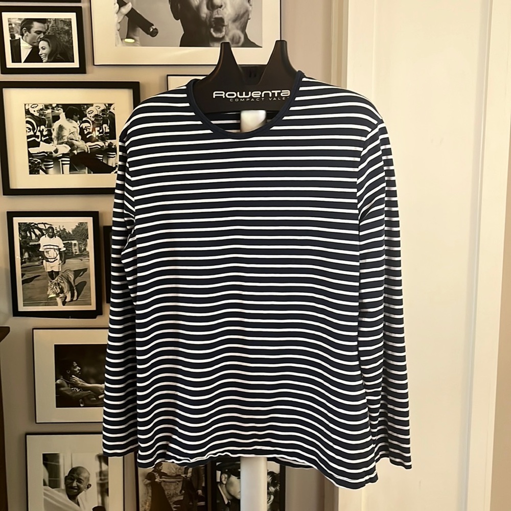 Lululemon Yachty Stripe True Navy-White Long Sleeve T